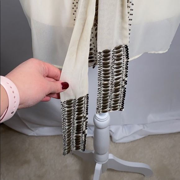 EUC Ark & Co Sequin Embellished Topper Cover Up S - Picture 2 of 6